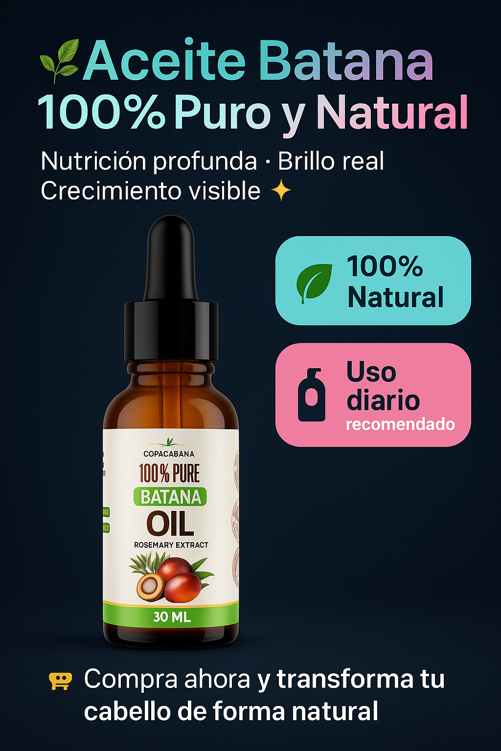 Aceite Batana Crecimiento Cabello 30 ml